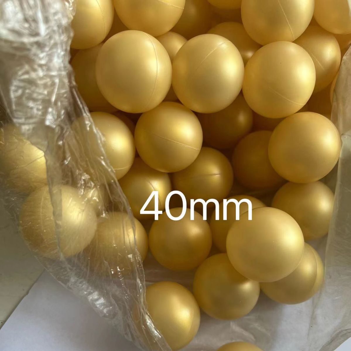 PE material golden table tennis 40mm for adult competition training