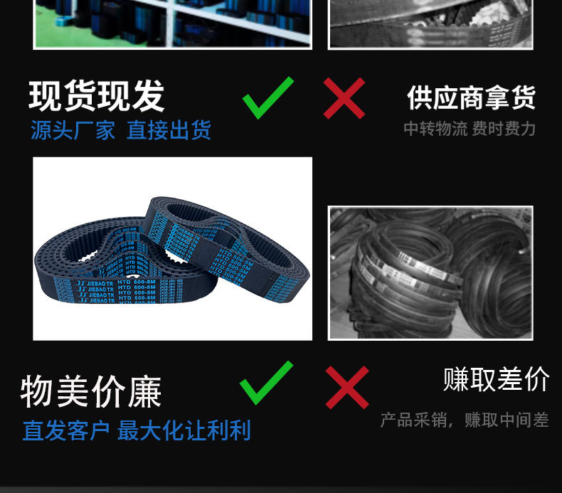 Jaguar Rubber Timing Belt Htd5M-460 5m-470 5m-480 Transmission Belt Industrial Belt Timing Belt 5m