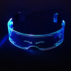 New Tech-Style Glowing Toy LED Dual-Control Seven-Color Changing Flash Glasses for Party and Dance Props for Men