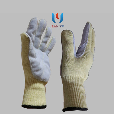 Aramid 1414 Flame retardant heat insulation Anti-cut glove Skin sticking Stab prevention Mechanics Anti scald High temperature resistance gardening wear-resisting