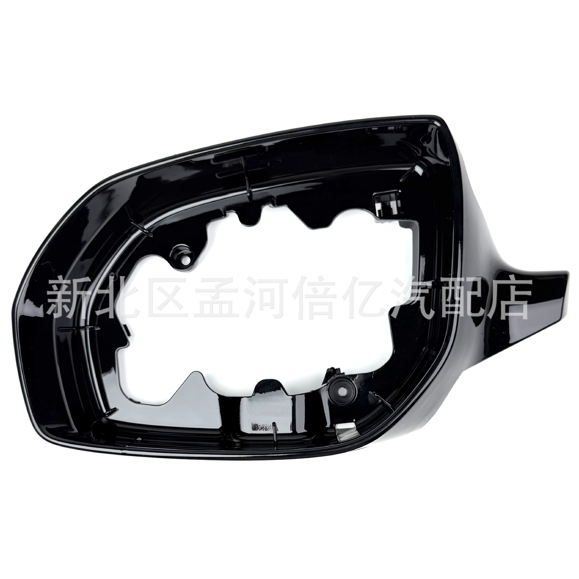 Suitable for Hyundai Santa Fe Rearview Mirror Frame 17-19 Models Santa Fe Reversing Mirror Frame Reflective Mirror Frame Glossy Black