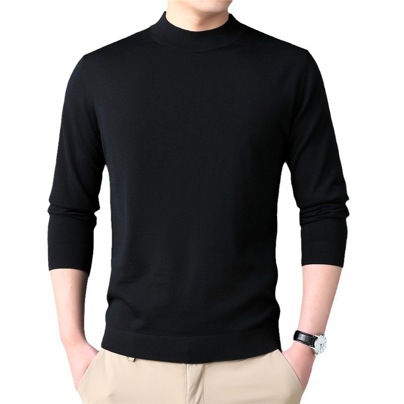 2023 가을 새로운 남성 스웨터 캐주얼 크루 넥 울 남성 스웨터를 머리카락 세대