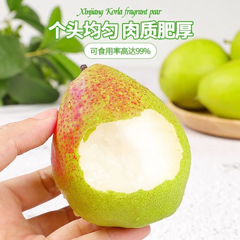 正宗新疆库尔勒香梨全母梨整箱10斤当季现摘水果孕妇梨子小香梨