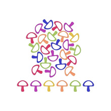 毛衣编织钩环针记号扣 开口彩色猫耳朵金属烤漆记号扣 小别扣