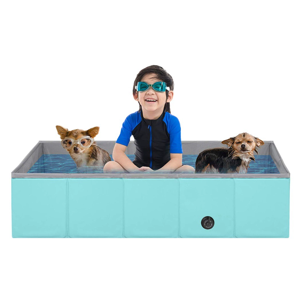 ПВХ квадратный бассейн для домашних животных квадратный таз для ванны для домашних животных кошка Чистка косметические принадлежности складное хранение для собак