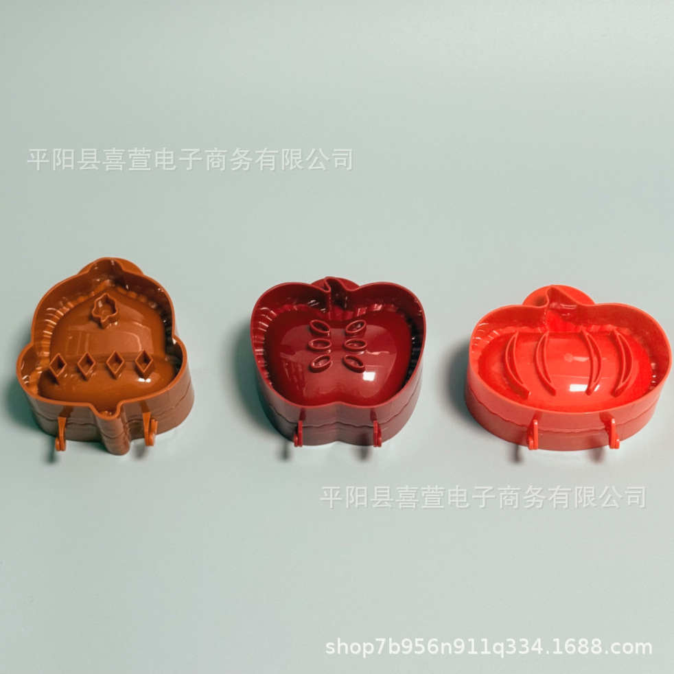 新Fall Hand Pie Molds Set of 3榛子南瓜苹果派馅饼模具圣诞烘焙