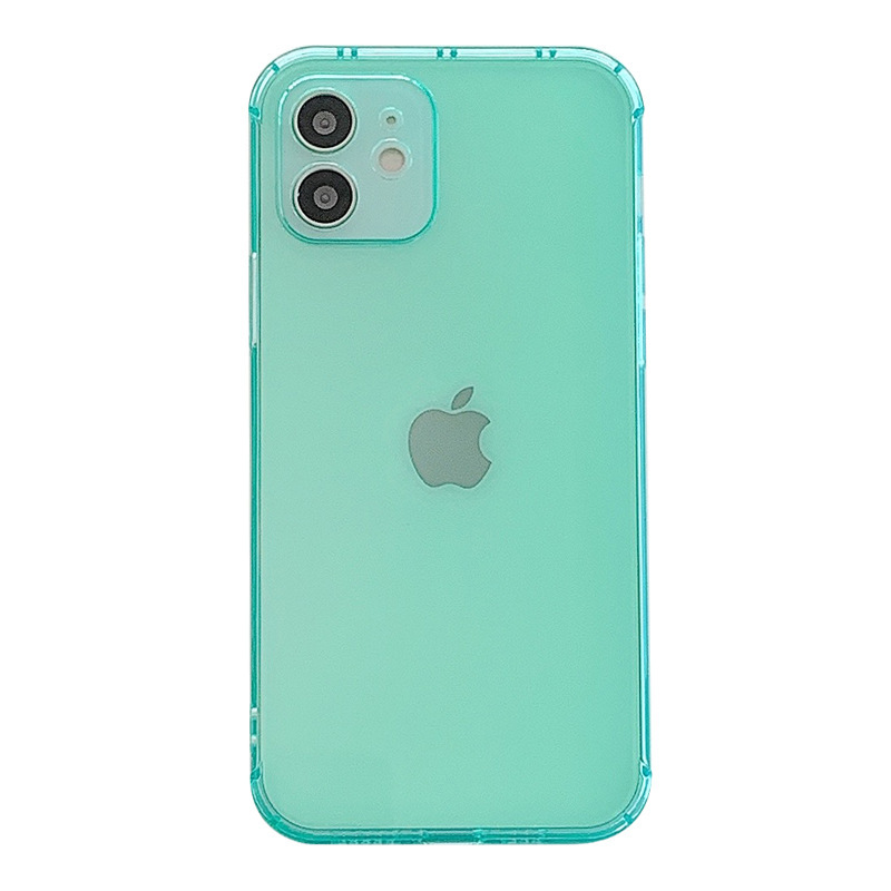 Transfronterizo aplicable iPhone13 teléfono móvil Shell Apple 12 color sólido espacio Shell iPhone11 protección para los ojos TPU cubierta protectora X