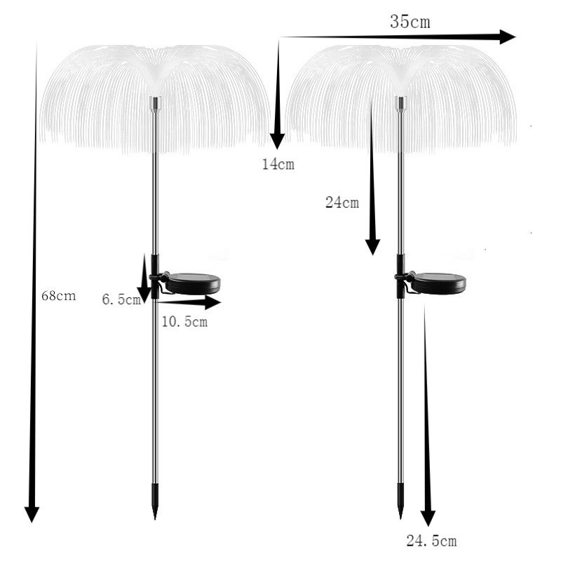 Nueva lámpara de césped solar lámpara de agua lámpara de jardín al aire libre fuegos artificiales lámpara de techo Jardín Balcón decoración lámpara de paisaje