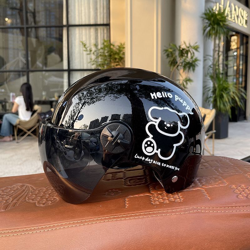 3C Certified Electric Motorcycle Helmet Summer Sunscreen Half Helmet