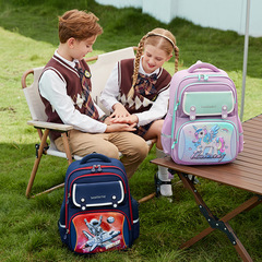 新款小學生書包英倫風輕便減負護脊大容量耐磨兒童雙肩包1-6年級