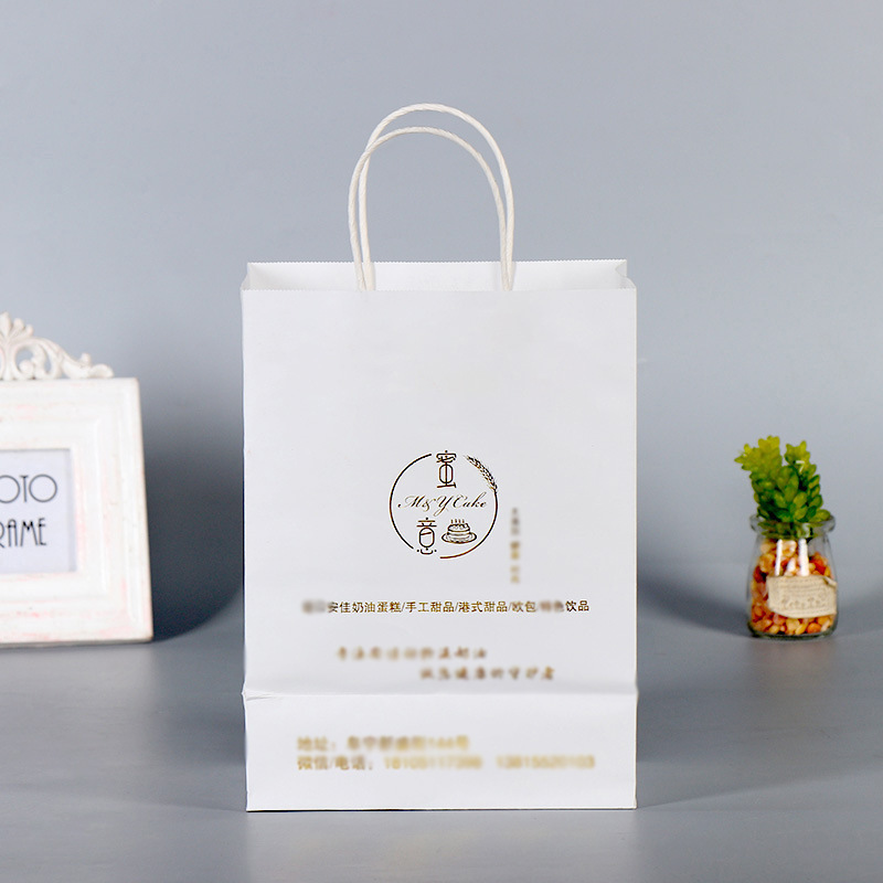 厂工厂批发手提牛皮纸袋定做装商场礼品包装袋购物纸袋印logo