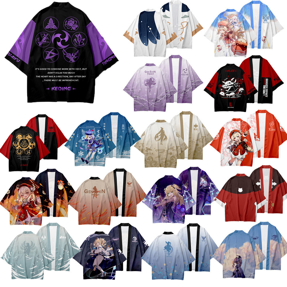 2024 verano anime cosplay dios original Genshin capa Riyue Keli cardigan kimono capa