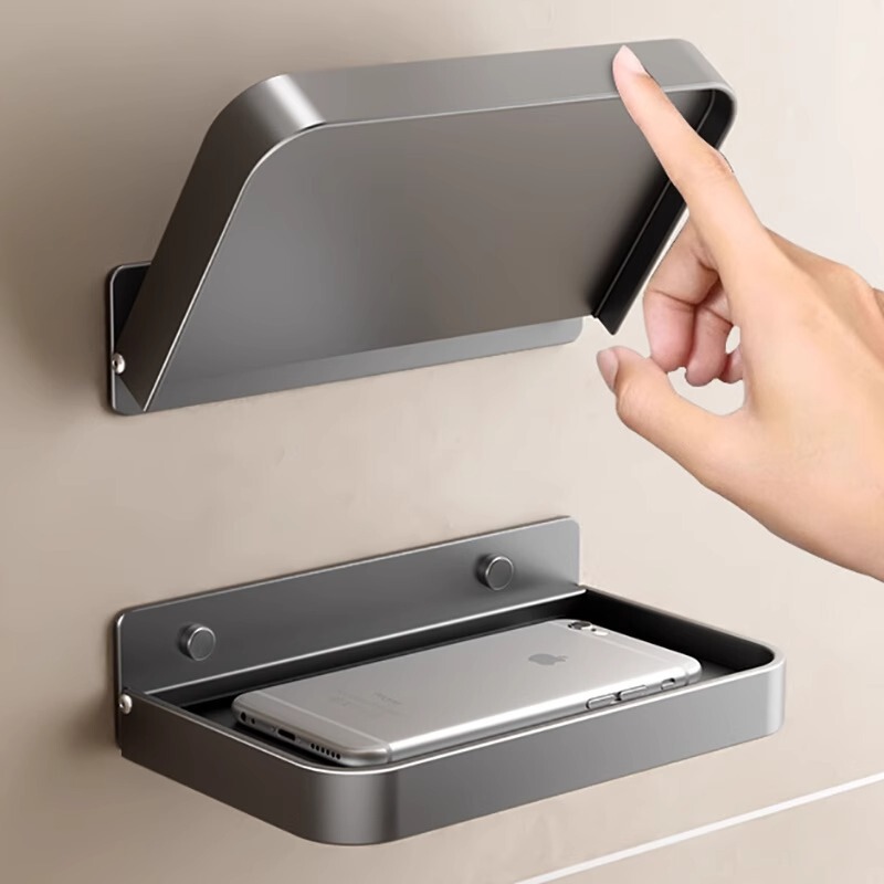 Bathroom Mobile Phone Holder Toilet Foldableable Tray Punch-Free Public Bathroom Storage Rack Bedside Dormitory Shelf Bathroom Mobile Phone Holder Toilet Foldableable Tray Punch-Free Public Bathroom Storage Rack Bedside Dormitory Shelf