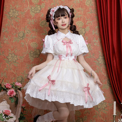 デブよ、milolitaスカートオリジナル正規版恋芙曲ロリータ洋服半袖op日常軽loスカート全額