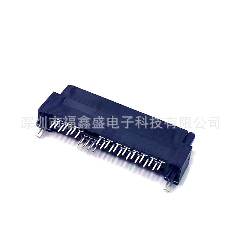 SATA镀金连接器SAS插座SATA7+15P母座立式180度插板DIP