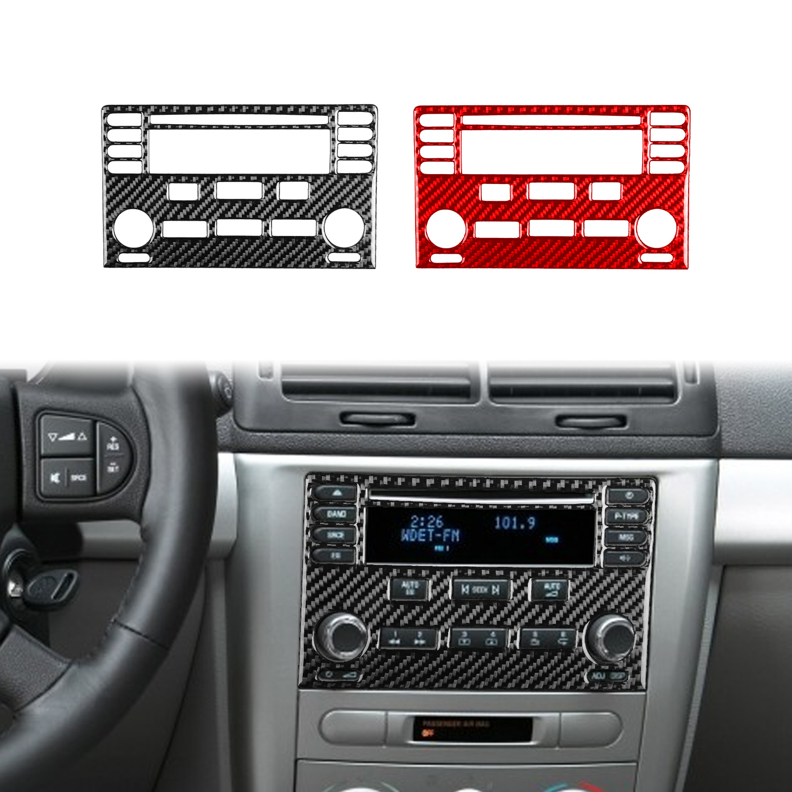 Suitable for Chevrolet 05-10 Cobalt carbon fiber interior modification central control gear steering wheel car lifting