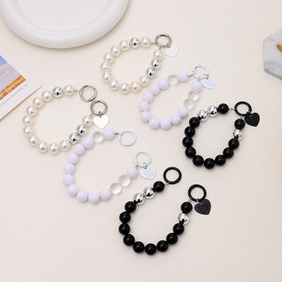 New Acrylic Beaded Handheld Chain diy Mobile Phone Case Headset Hanging Pendant Student Water Cup Handheld Chain