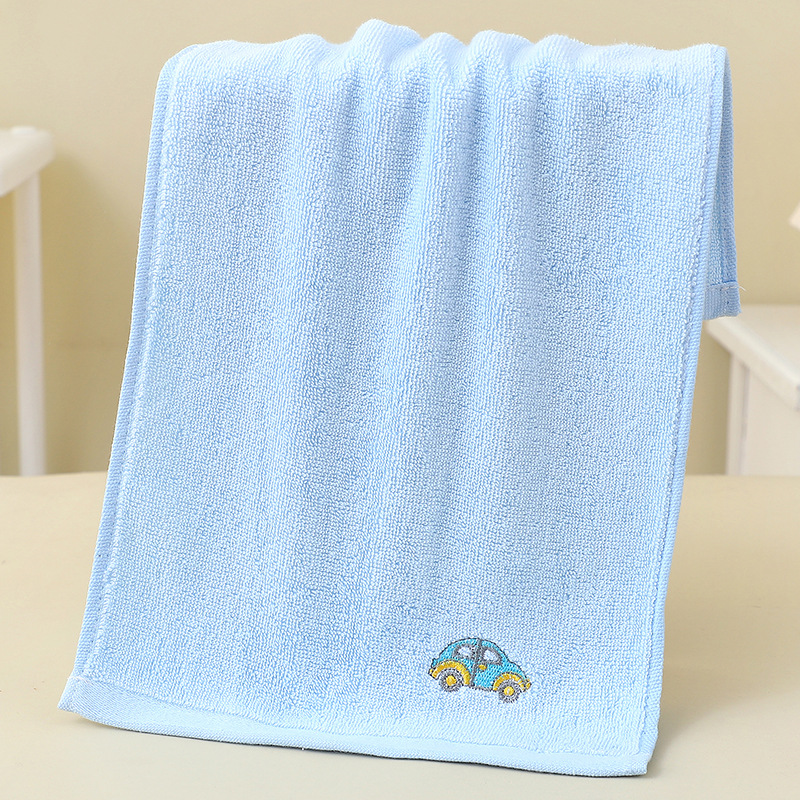 Kinderhandtuch aus reiner Baumwolle, 25 x 50 cm, Gesichtstuch für Kindergartenkinder, Werbegeschenk, mit Logo bestickbar_voghion.com