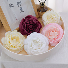 厂家供应新款仿真露莲花头高密度绢布材质婚庆花艺装饰品礼盒专用