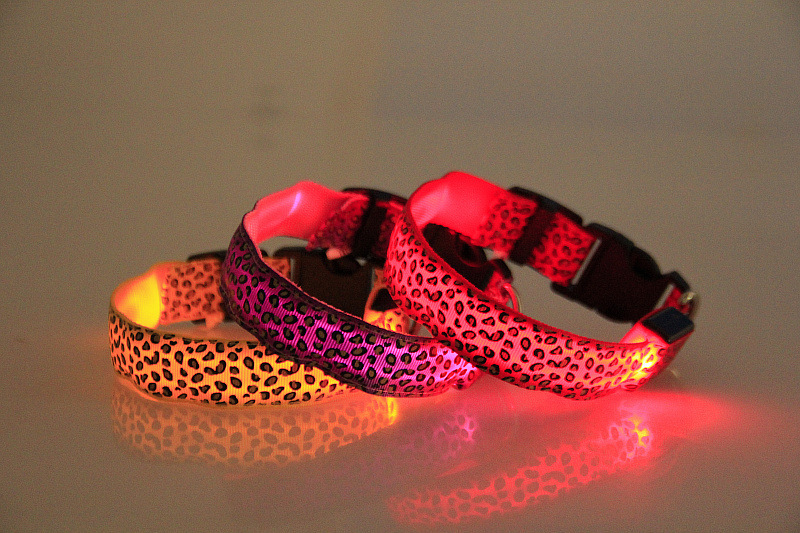 豹纹LED发光狗项圈 挺好品牌 (31)