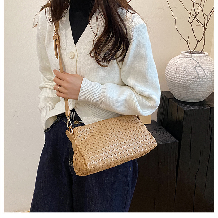 311g Weight Polyester Lining Material Weave Fashion Element Zipper Closure Type Single Shoulder Strap Strap Type Shoulder Bag Bags Type Casual, Daily, Shopping Occasion Pu Leather Material Solid Color Pattern All Seasons Season Women's Gender Basic Style Square Shape Women's Pu Leather Solid Color Basic Weave Square Zipper Shoulder Bag 10