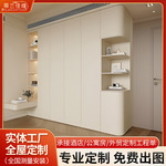 佛山全屋制定广州卧室实木柜子源头工厂深圳爱格衣柜橱柜榻榻米床