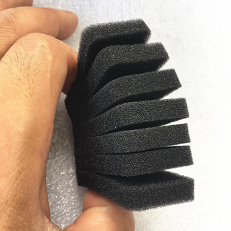 厂家批发制氧机空气过滤海绵垫 黑色细孔聚氨酯过滤网泡沫 过滤棉