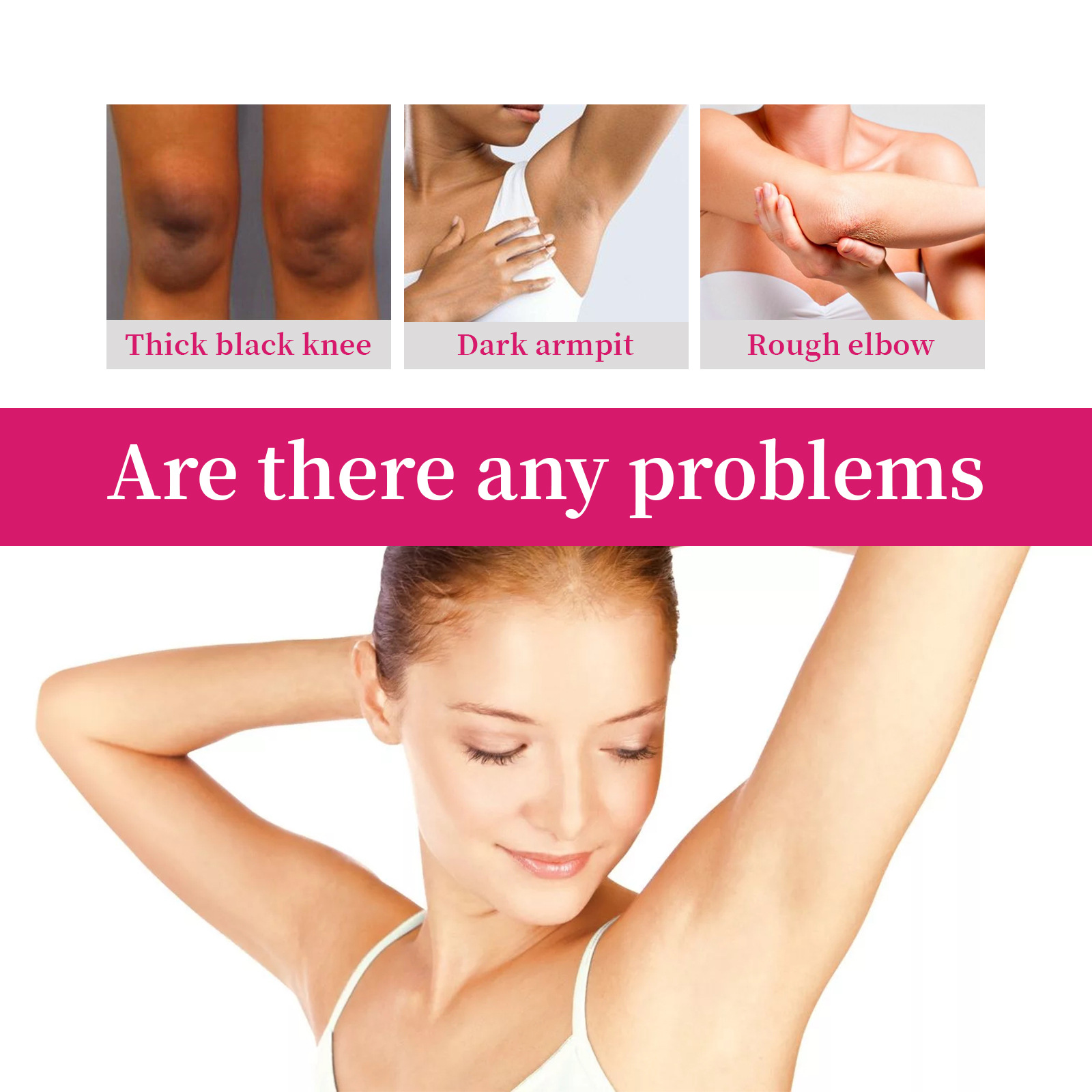OUHOE underarm skincare cream for removing blackness, brightening skin tone, moisturizing and whitening_voghion.com
