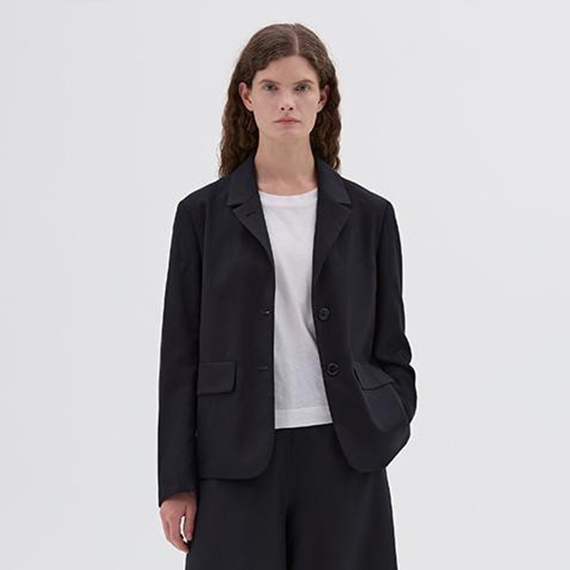 In-Stock Margaret Howell Women's Blazer, Spring/Summer Fashion, Casual Off-Shoulder Lapel Two-Button Suit In-Stock Margaret Howell Women's Blazer, Spring/Summer Fashion, Casual Off-Shoulder Lapel Two-Button Suit