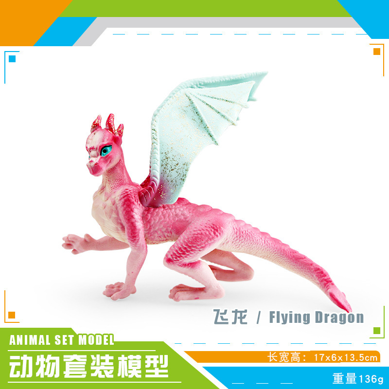 Juguete de plástico sólido de unicornio y Pegaso de tamaño mediano, modelo de simulación de cuento de hadas mítico, ideal para la venta transfronteriza en Amazon.
