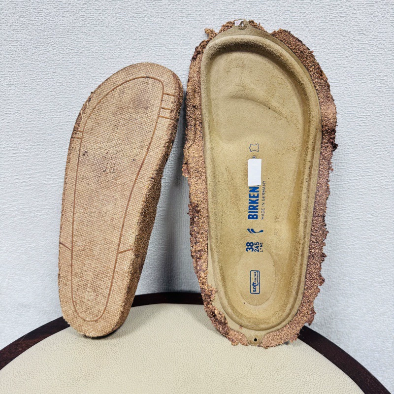 Настоящие немецкие сандалии Birkenstock Boston, женская новая модель 2025 года, натуральная кожа, пробковая подошва, толстая подошва, закрытые полусандалии, мужские