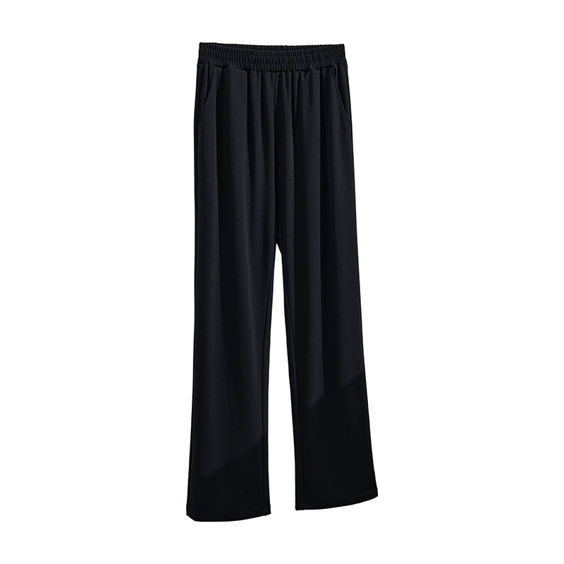 Summer thin extra large trousers for leisure, Korean style, plus size, loose straight fit, fitted