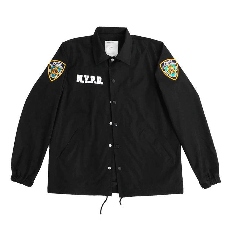 화이트 NYPD3 블랙 재킷 자수 Epaulets