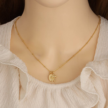 欧美跨境饰品十字架圣母玛利亚项链女外贸创意配饰锁骨链不带盒子