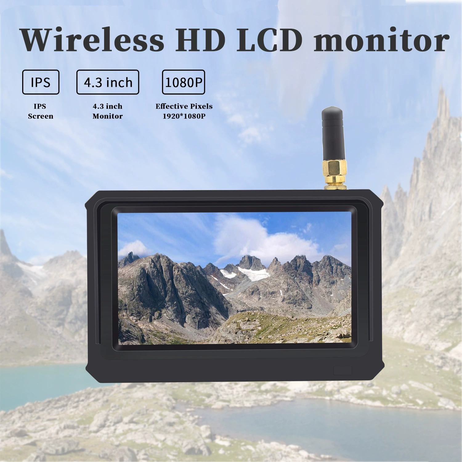 4.3 дюйма 5-дюймов ультрачёткий AHD1080P цифровая беспроводная разворотная задняя камера система Беспроводной сигнал 200 м стабильный