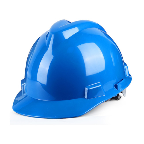 Construction site national standard safety helmet thickened ABS breathable anti-crushing construction helmet V-shaped fiberglass protective cap manufacturer printed 
