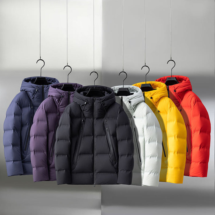 Five-Proof Cold-Resistant Warm High-Puffiness Winter Windproof and Waterproof Women's Double Placket Double Zipper Hooded down Jacket 10213 Five-Proof Cold-Resistant Warm High-Puffiness Winter Windproof and Waterproof Women's Double Placket Double Zipper Hooded down Jacket 10213