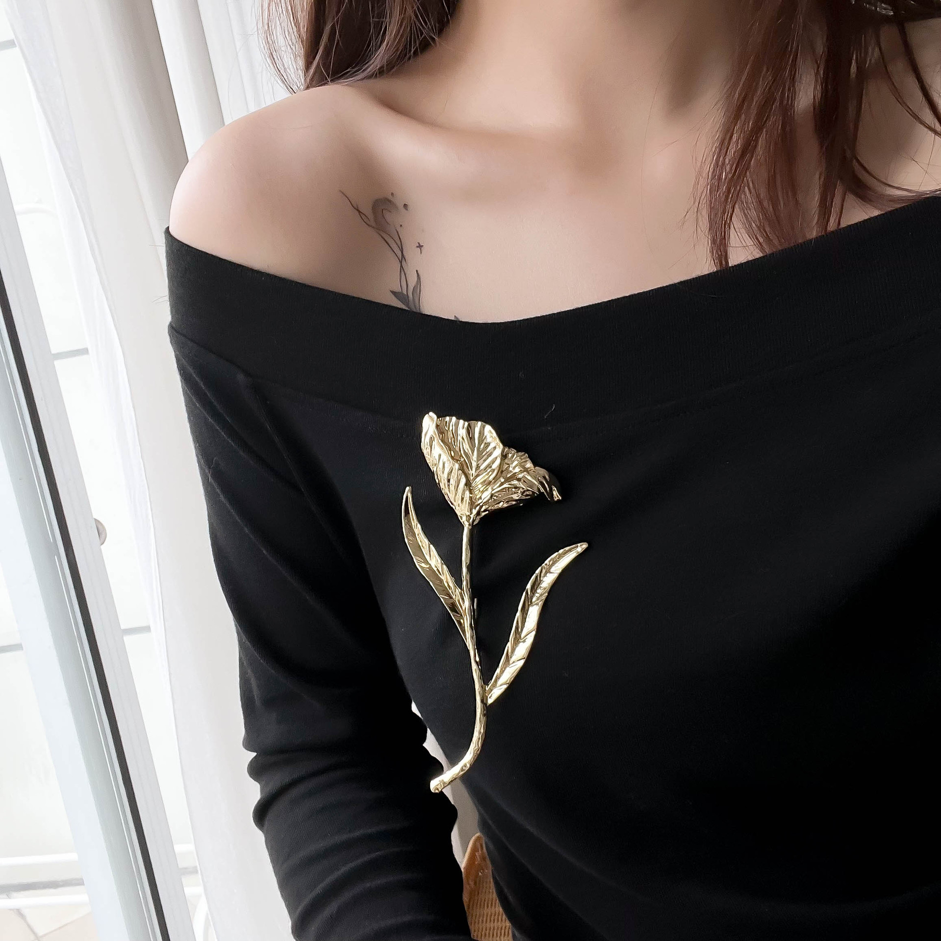 Tulpen Brosche Für Damen Stilvolles Accessoire Für Anzug Und Mantel_voghion.com