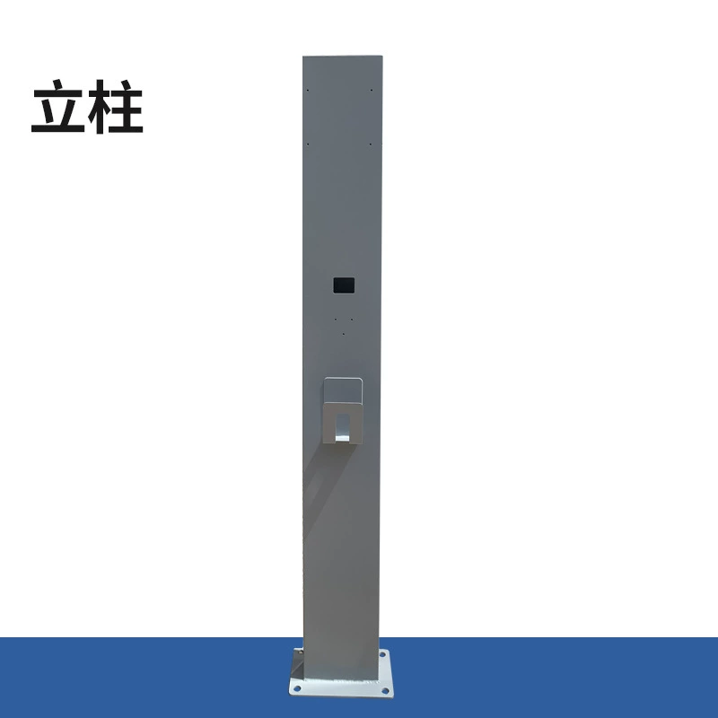 Новый энергетический автомобиль заряжает свайную стойку на открытом воздухе металл универсальный