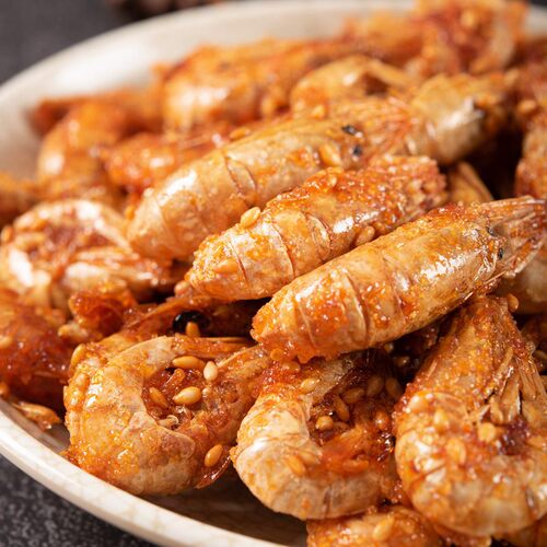 Shrimp Ready-to-Eat Spicy Shrimp, Large Shrimp, Shrimp Scampi, Alcohol Companion Snack, Snack Food, Leisure Food, Seafood Snack