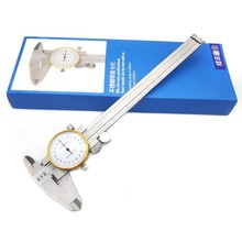 ✅不锈钢带表游标卡尺0-150-200-300-0.02mm碳钢表卡0-150m