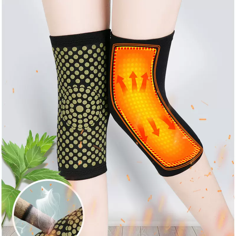 篮球健身运动护膝 针织弹力冬季理疗保暖护膝 老寒腿膝关节保护套