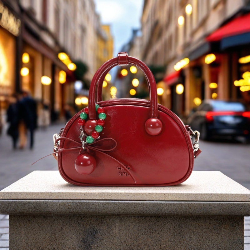 Nanfeng Chio2nd Sweet Date Genuine Leather Pillow Bag Exquisite Small Handbag For Women Wedding Bag Shoulder Crossbody Bag - Thumbnail 6