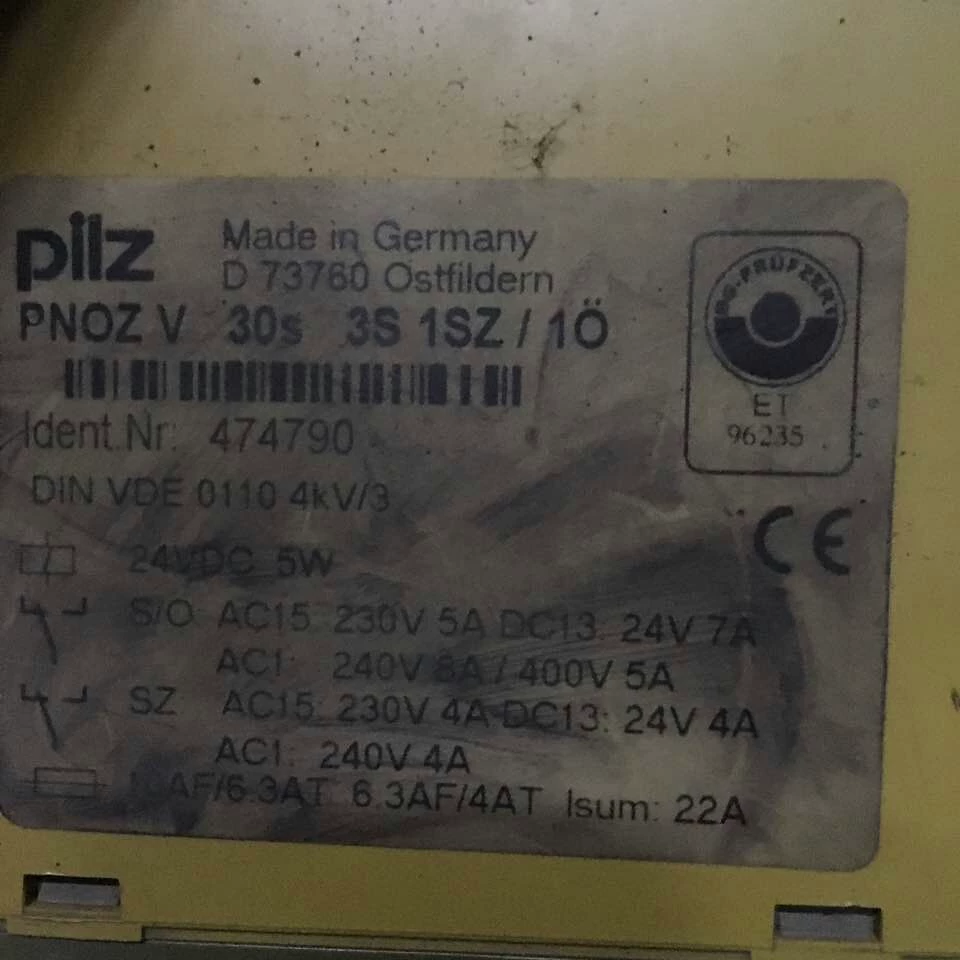 PNOZ V 30S 474790 PILZ