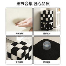 批小凳子家用门口换鞋凳实木矮凳简约坐墩创意款客厅沙发软包方板