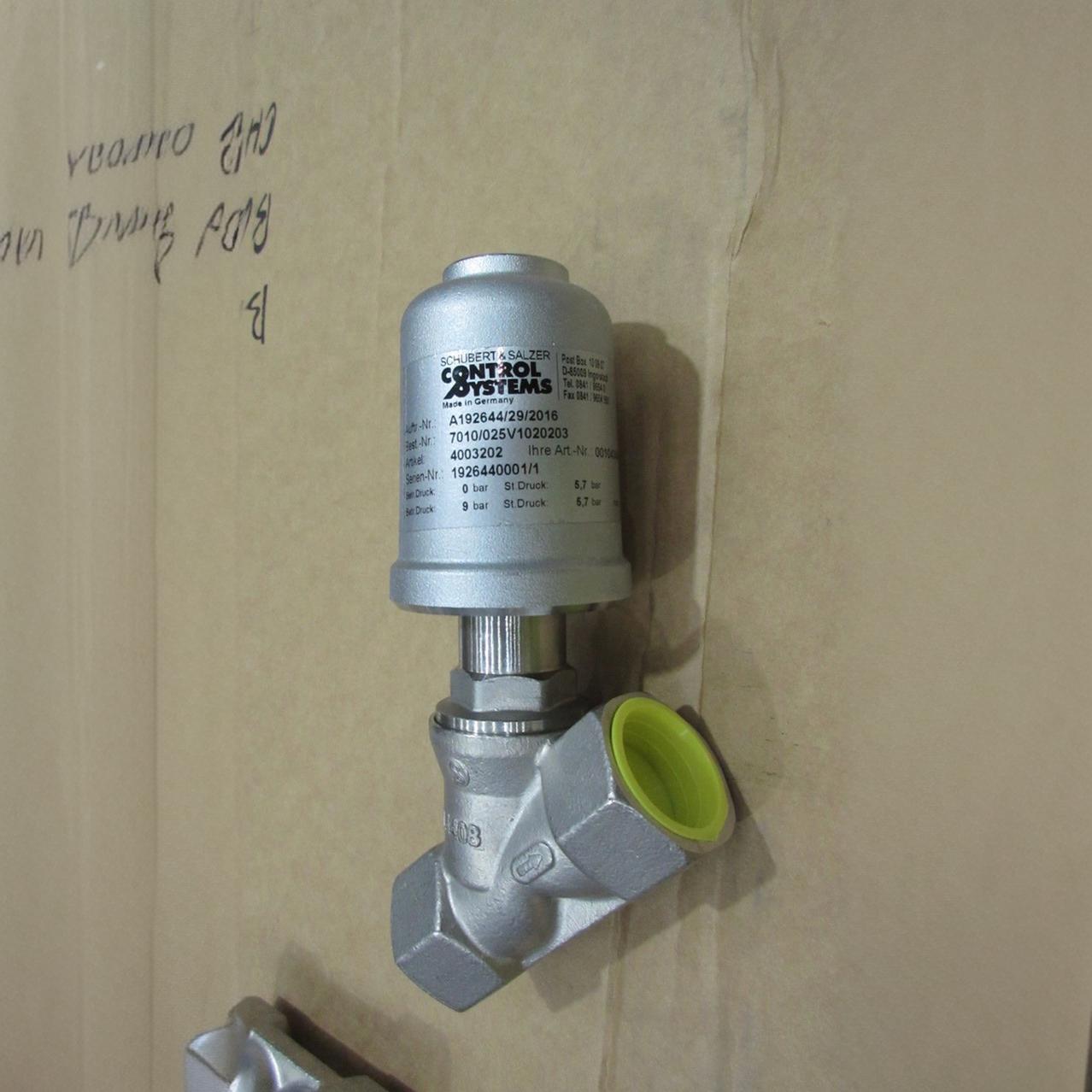 Schubert&Salzer气动角座阀7010/025V1020203
