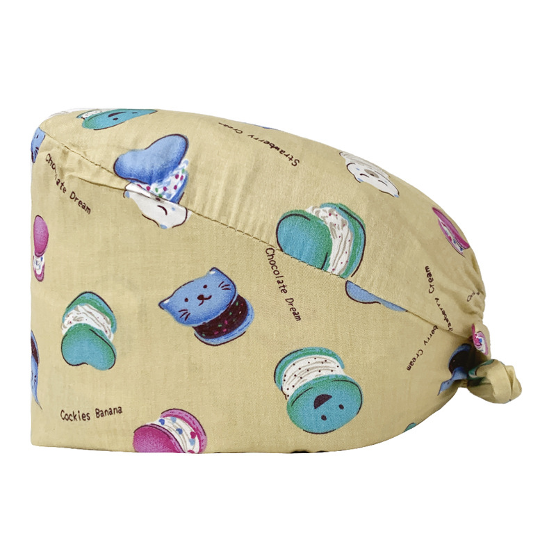 Nuevo Gorro de Enfermera para UCI con Lindos Estampados, Algodón Puro, Gorro de Cocina, Odontología, Belleza y Medicina, Unisex, en Existencia.