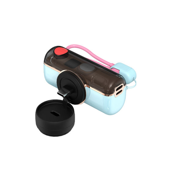 Ultra-thin compact capsule 5000 mA with watch charging treasure with line PD20W fast charging mobile power