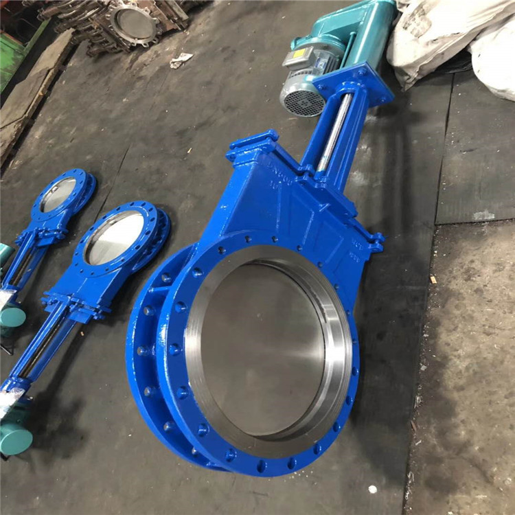 软密封型电液动插板阀 PZ273X-10C DN800 电液动刀型闸阀