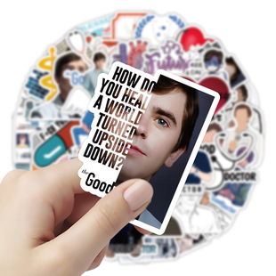 50 pieces of American TV series Good Doctor stickers helmet skateboard luggage computer phone case waterproof stickers Good Doctor